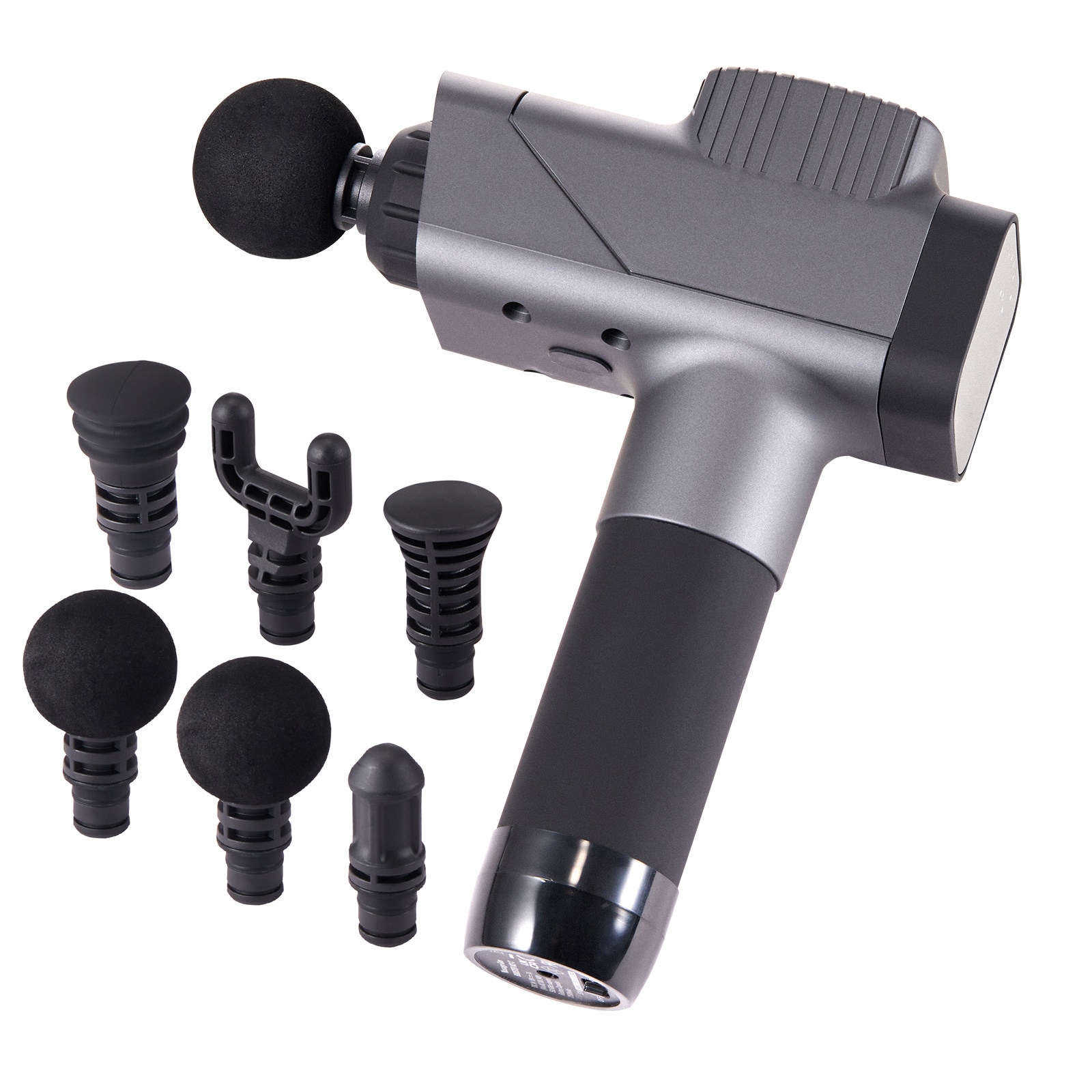 Massage Gun Deep Tissue, Percussion Muscle Massager for Athletes - with 8 Speed Levels & 6 Massage Heads, 16V 2500mAh Batteries, Handheld  Massage Gun for Pain Relief, Muscle Relaxation